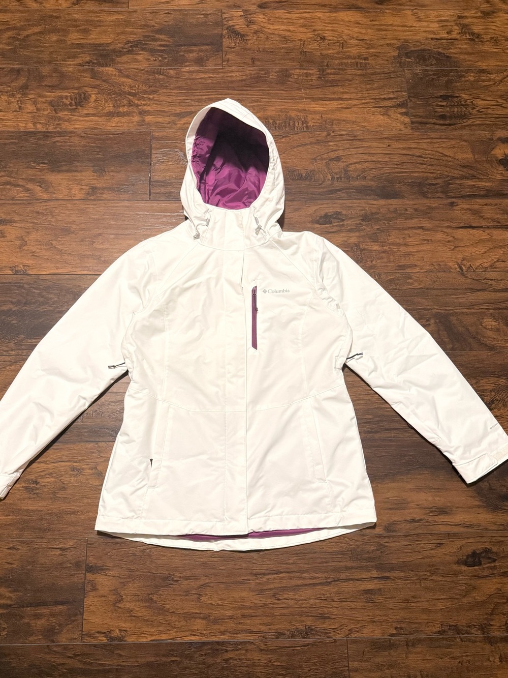 Columbia Women's White Ski Jacket 3 in 1